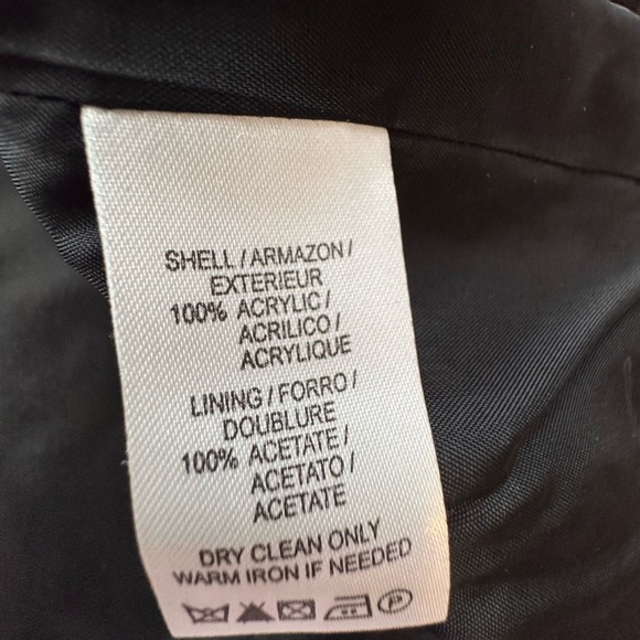 Mac & Jac Tweed Jacket, Black Size Extra Large - Picture 7 of 9